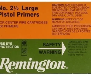 Remington Large Pistol Primers #2-1/2 Box of 1000 (10 Trays of 100)